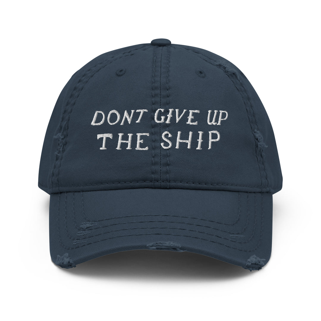 'Don't Give Up The Ship' Cotton Twill Retro Cap