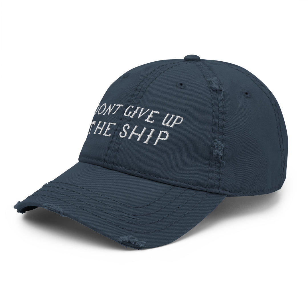 'Don't Give Up The Ship' Cotton Twill Retro Cap