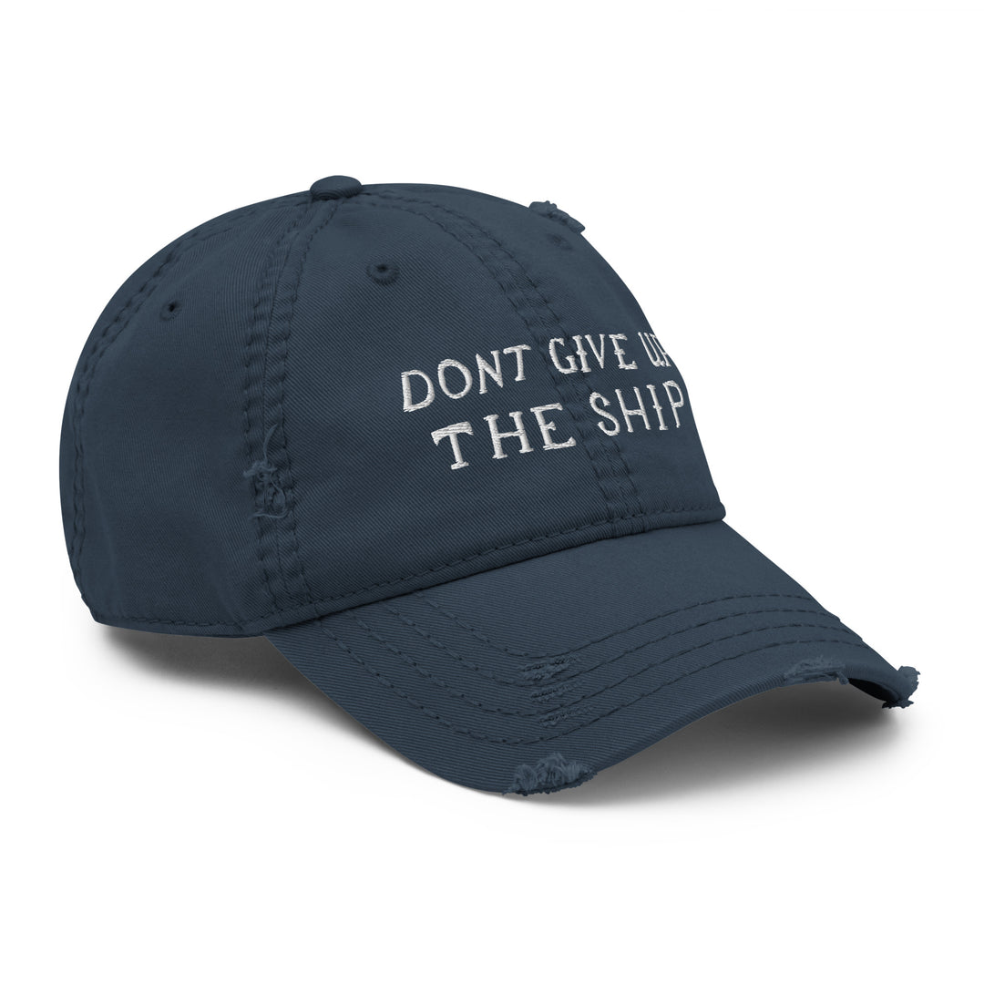 'Don't Give Up The Ship' Cotton Twill Retro Cap