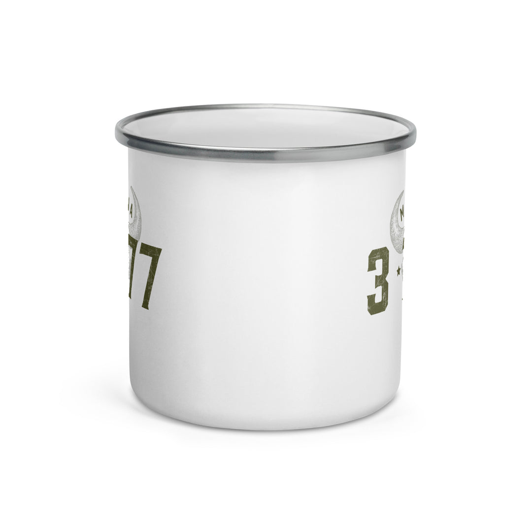 The Montana 3-7-77 Enamel Retro Mug - 12oz