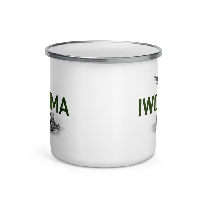 Iwo Jima 1945 Enamel Retro Mug (12 oz)