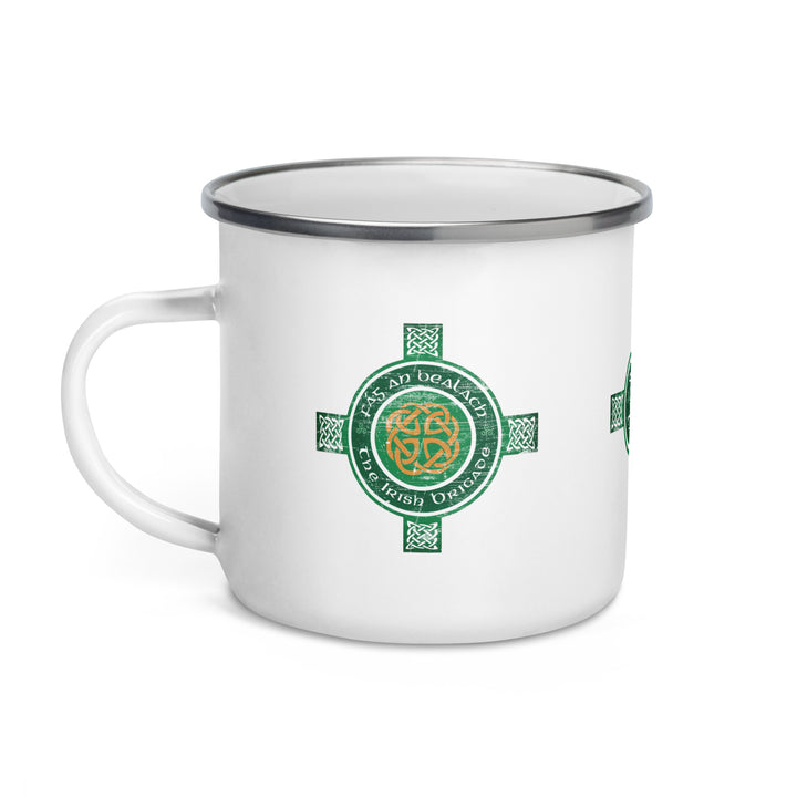 The Irish Brigade Fág An Bealach Enamel Retro Mug - 12oz