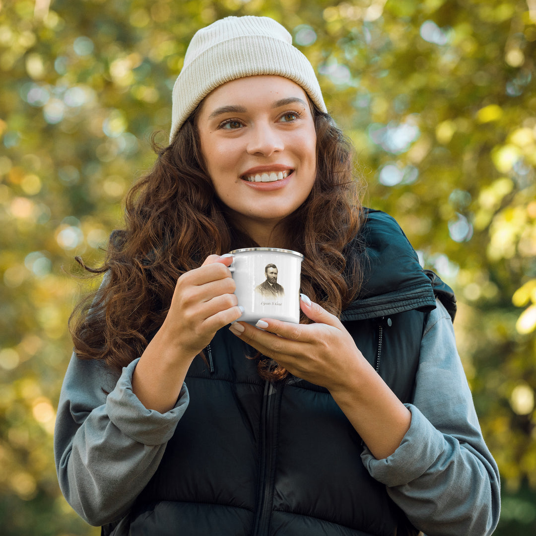 The Ulysses S. Grant Enamel Retro Mug (12 oz)