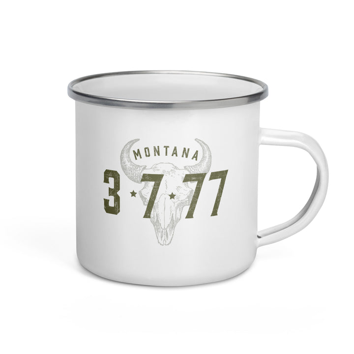 The Montana 3-7-77 Enamel Retro Mug - 12oz