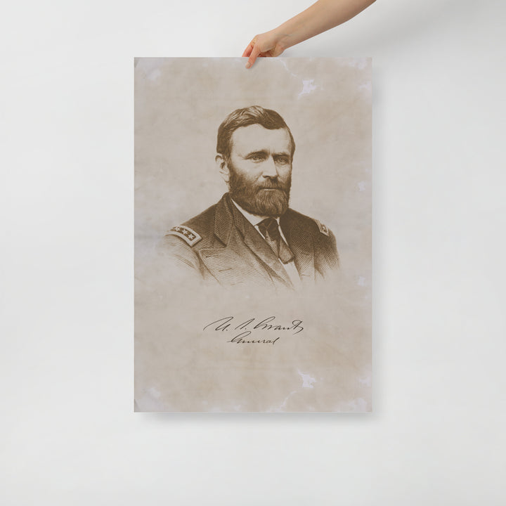 U.S. Grant - General Retro Poster - 24" x 36"