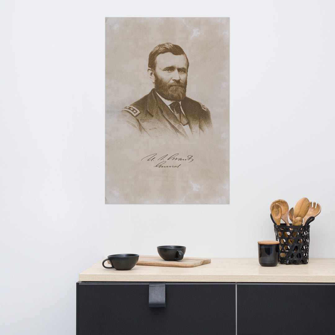 U.S. Grant - General Retro Poster - 24" x 36"