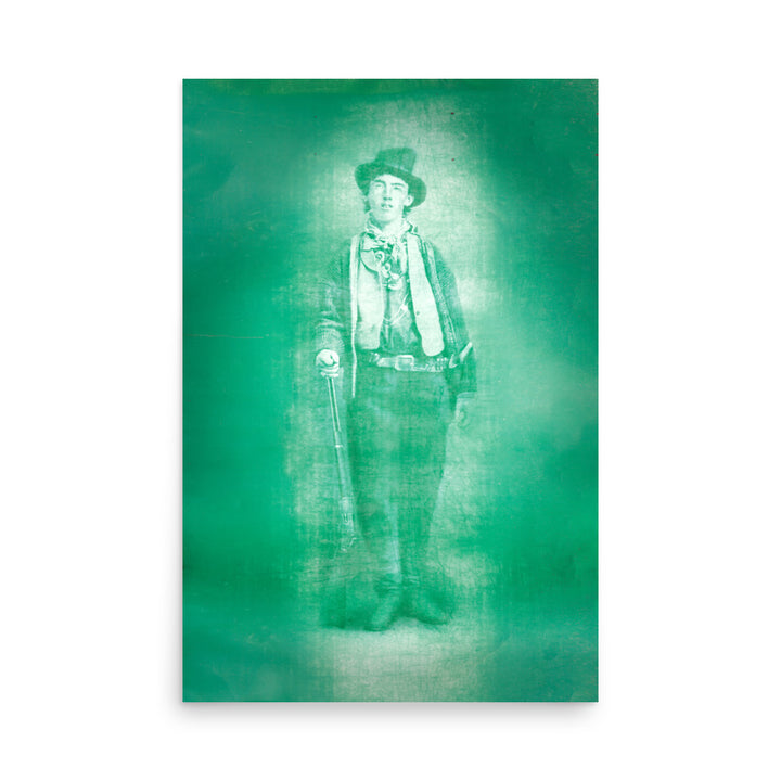 Billy The Kid Tin Type Style Retro Poster - 24" x 36"