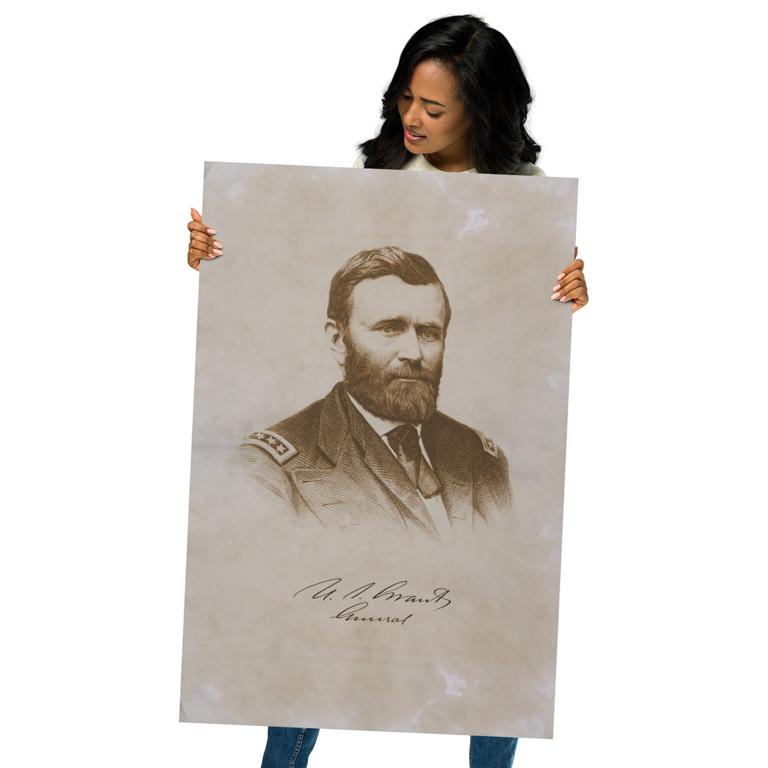 U.S. Grant - General Retro Poster - 24" x 36"