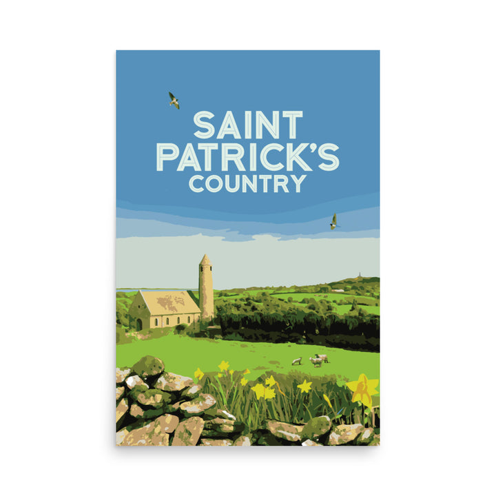 Saint Patrick's Country Retro Poster - 24" x 36"