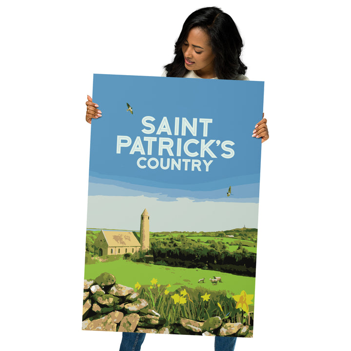 Saint Patrick's Country Retro Poster - 24" x 36"