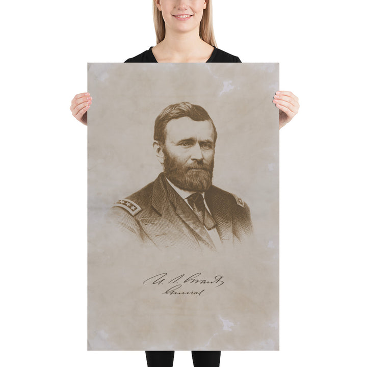 U.S. Grant - General Retro Poster - 24" x 36"