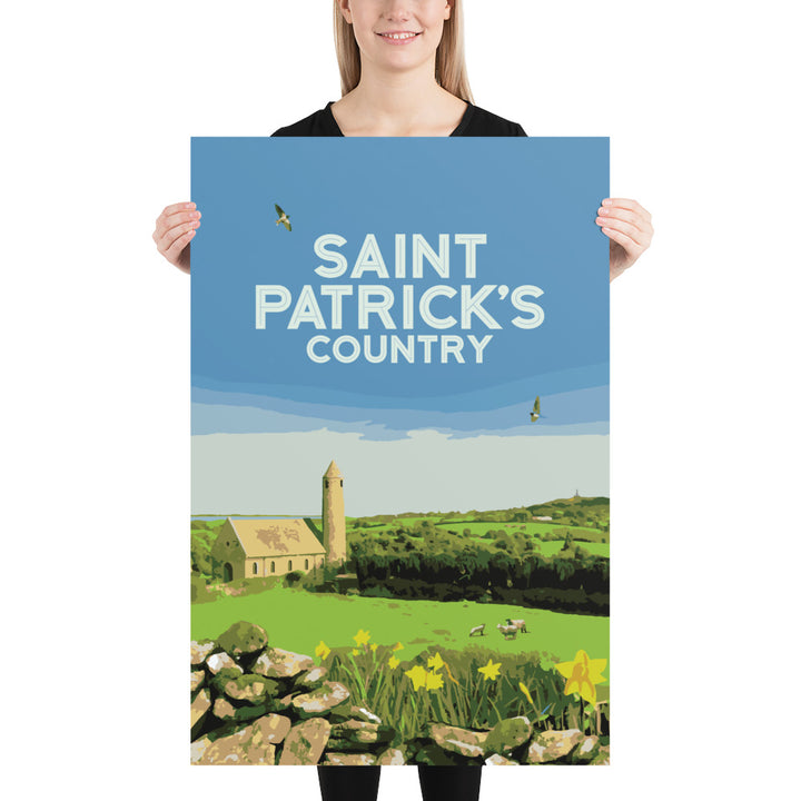 Saint Patrick's Country Retro Poster - 24" x 36"