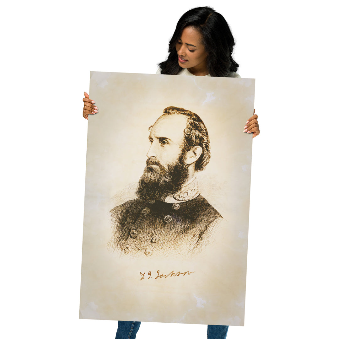 "Stonewall" Jackson Retro Poster - 24" x 36"