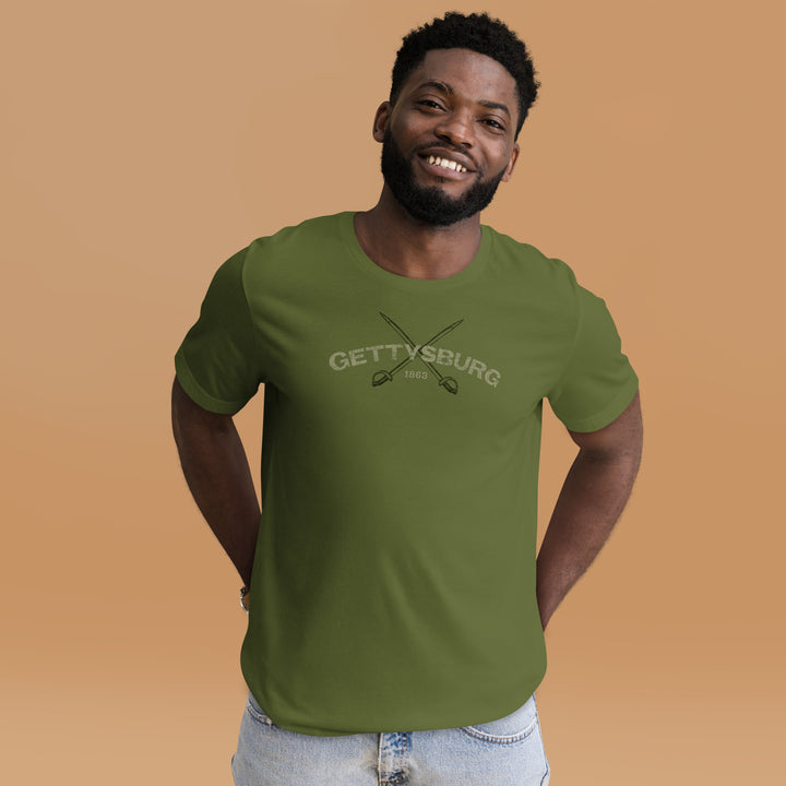 The Battle of Gettysburg 1863 Premium Cotton Retro Tee (unisex)