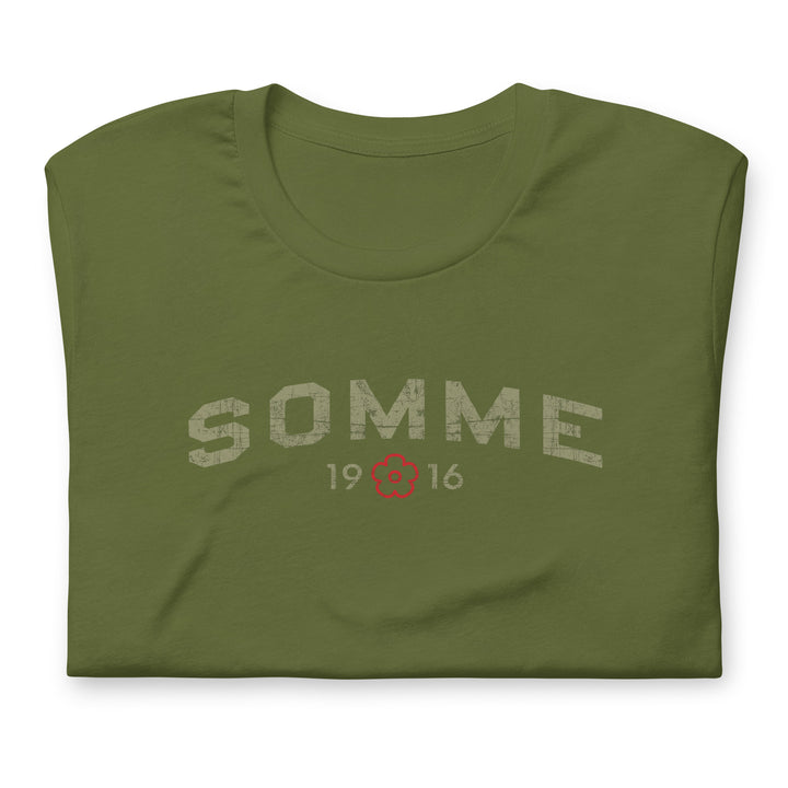 The Battle of the Somme 1916 Premium Cotton Retro Tee (unisex)